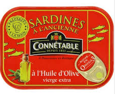 SARDINES in vegetable oil, 135g, tin