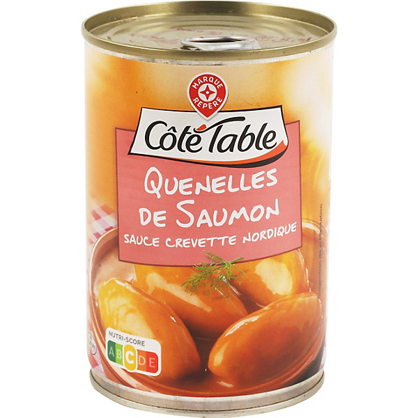 QUENELLES de saumon, 400g, la boîte