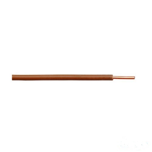 WIRE rigid, copper, 2.5mm², brown, per metre
