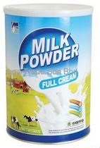 MILK full cream powder, fat 26%, 1kg, tin