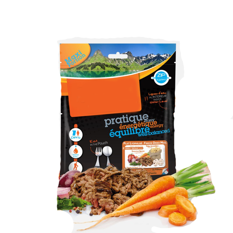 BEEF & CARROTS freeze-dried, 1 person, sachet