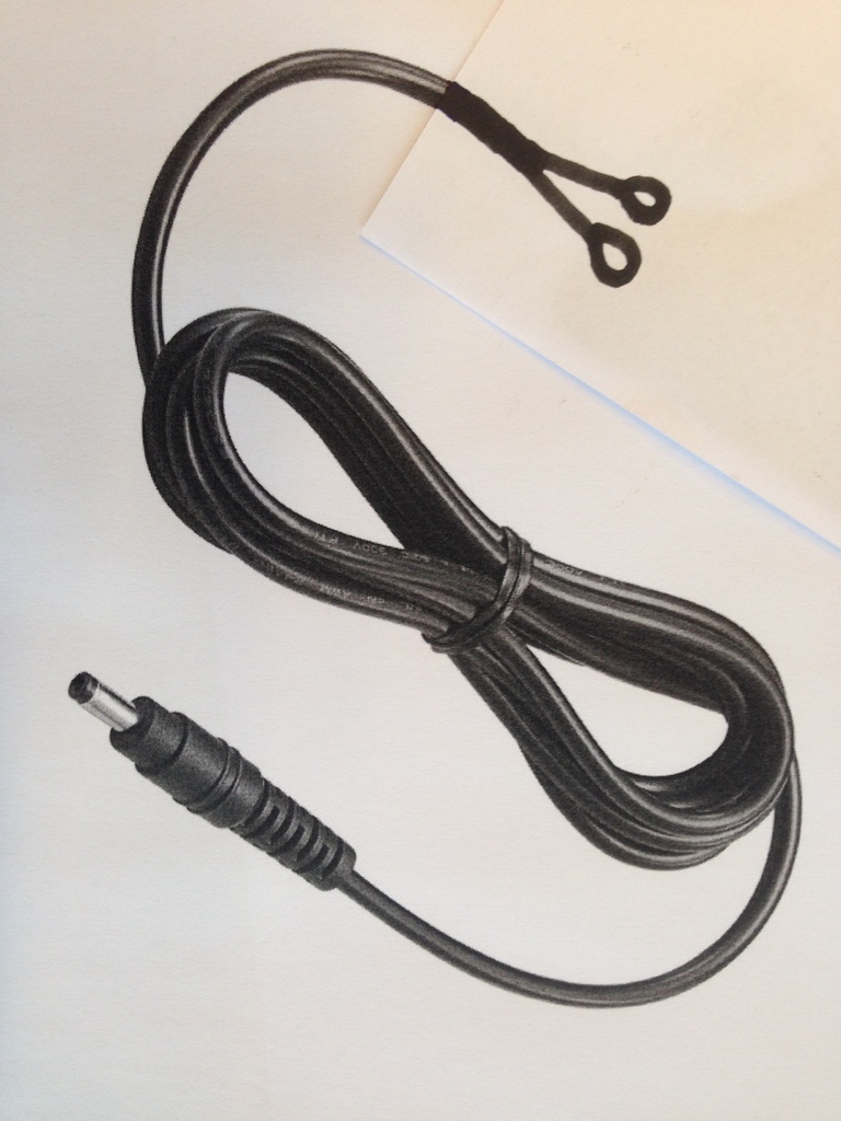 (VHF IC-BC119) CHARGEUR CABLE, 12V DC