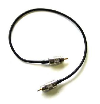 CABLE COAXIAL RG58, 50cm, UHF-PLx2, MxM