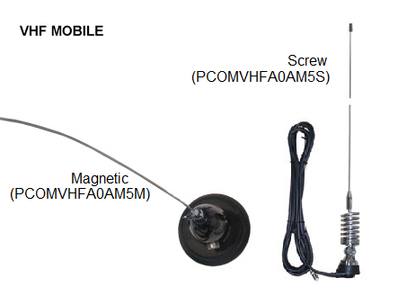 ANTENNE VHF mobile, 5/8 onde, à visser + câble PL259