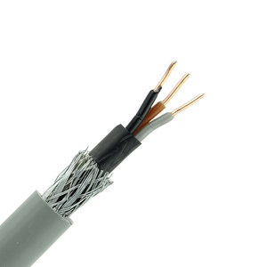 CABLE rigid, 2x2,5mm² + ground, armoured, per metre