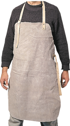 APRON protective, leather, long