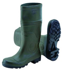 SAFETY BOOTS, PVC, size 39, protective tip, pair