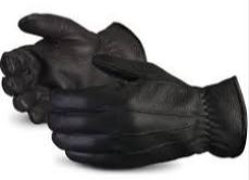 GLOVES, leather, size XL, lined, pair