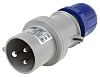 PLUG male, CEE 3P 32A 230V, IP44, blue