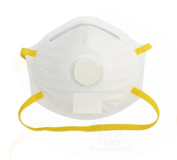 MASQUE RESPIRATOIRE FFP3, valve, forme de coupe, jetable