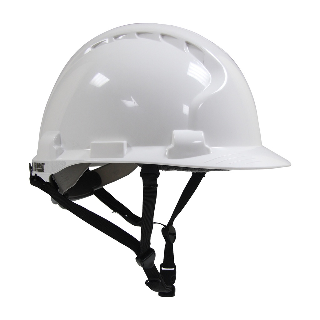 CASQUE DE CHANTIER EN-397, blanc + harnais ajustable