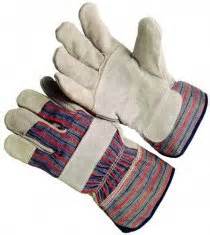 GLOVES heavy duty, leather protection, pair