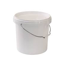 BUCKET + LID graduated, food grade, 10l, stackable