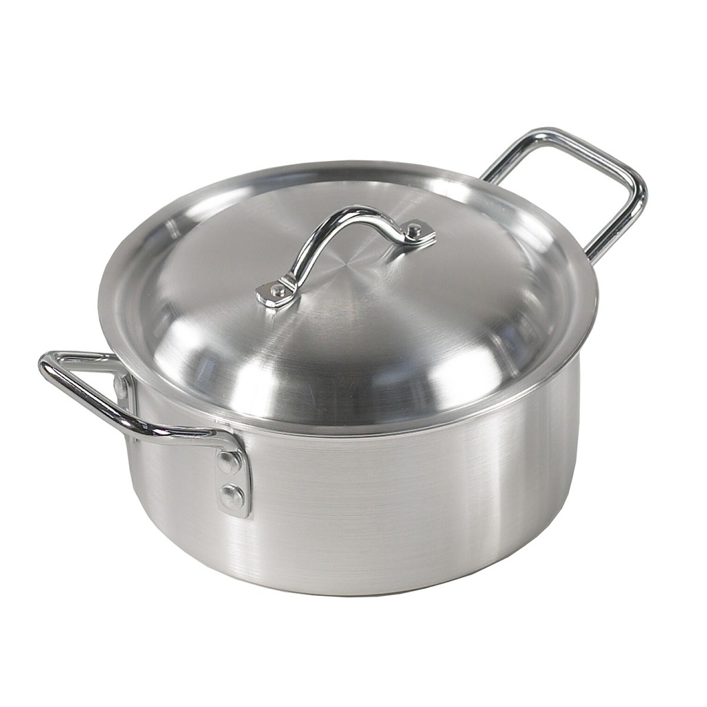 COOKING POT, aluminium, 1l + handles + lid