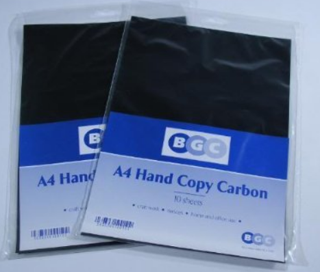 CARBON PAPER, 210x310mm, black, sheet