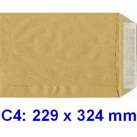 ENVELOPE, 229x324mm, 90g, kraft, self-adhesive