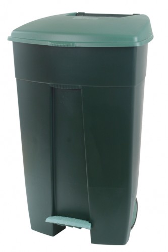 RUBBISH BIN, 100l, dark green + lid