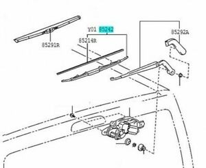 REAR BLADE ASSY WINDSHIELD LH202