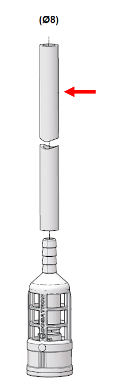 (Dosatron D3RE2) TUYAU ASPIRATION transparent