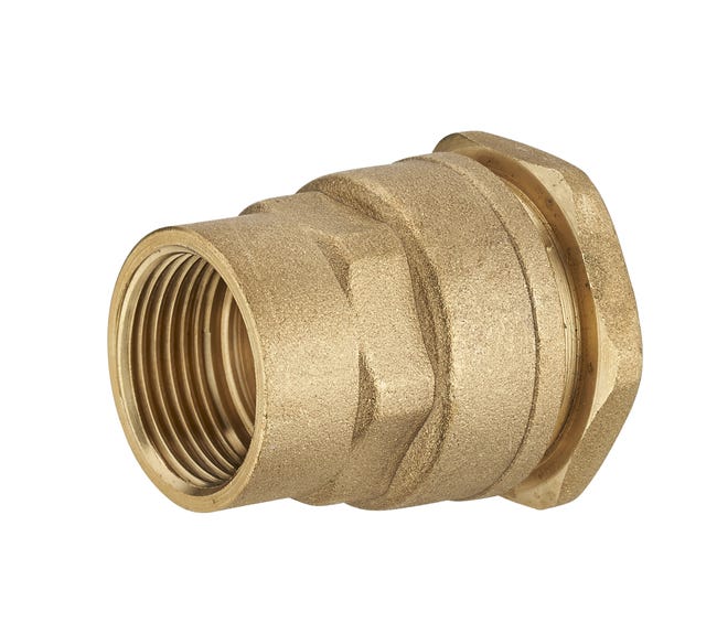 REDUCER COUPLING compr/threaded, brass, Ø 40mm-1"¼, FxF