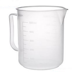 CUP, food-grade plastic, 500ml, graduated