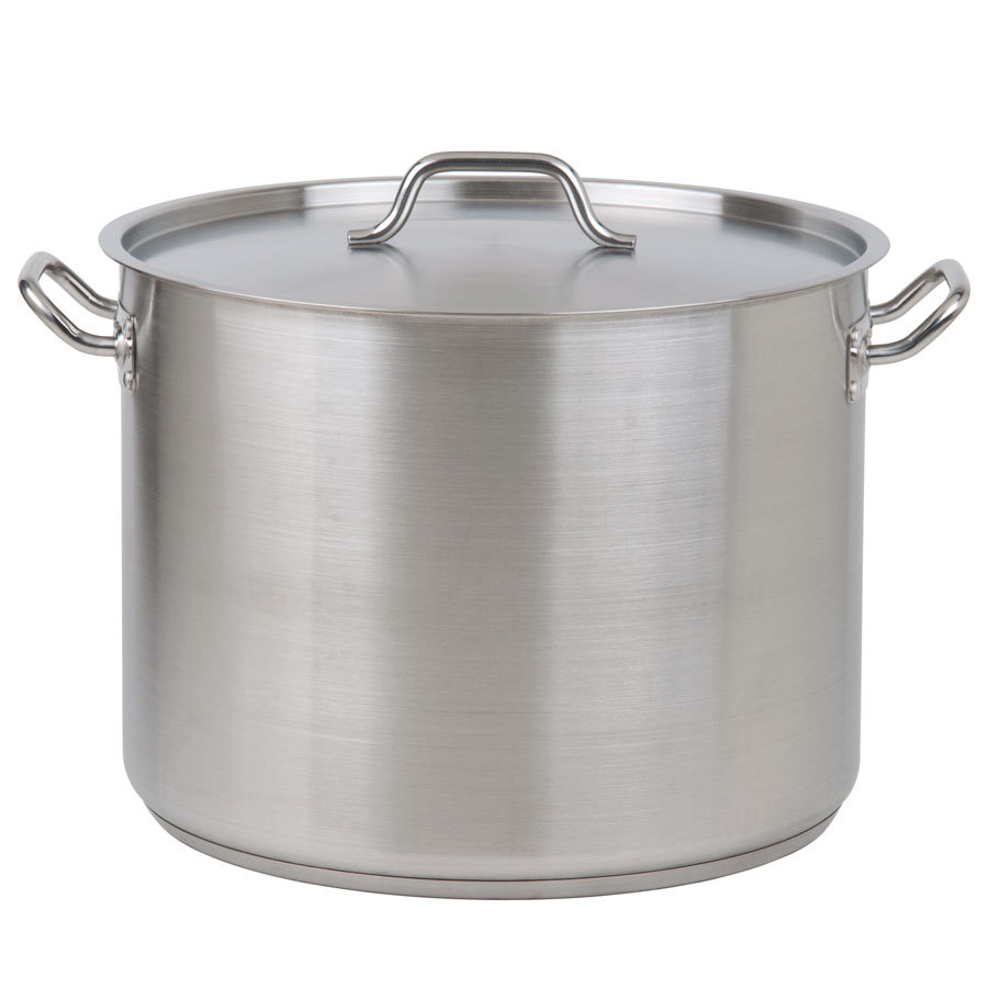 COOKING POT, aluminium, 50l, lathe work + handles + lid