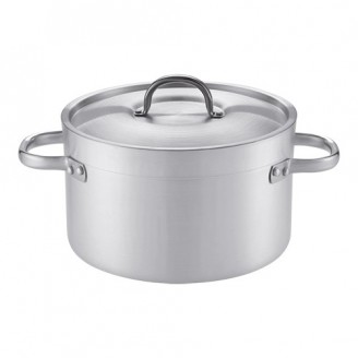 COOKING POT, aluminium, 10l + handles + lid