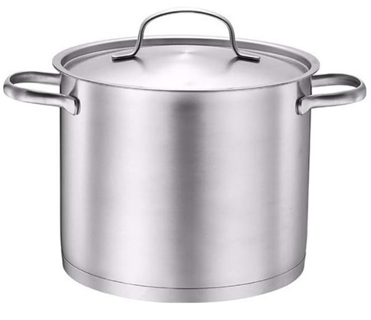 CASSEROLE, inox, 7l, Ø 24cm + poignées + couvercle