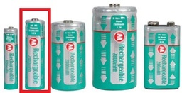 [PELEBATTR06] BATTERY rechargeable (R6/AA) NiMH, 1.2V