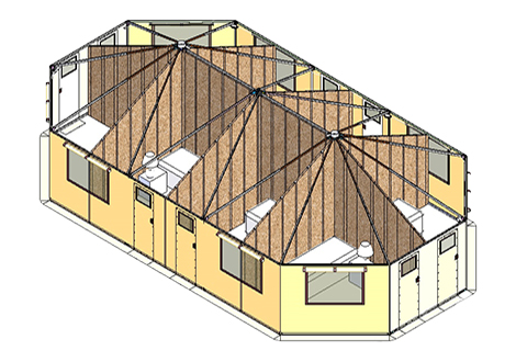 (tent Design Shelter MH20/MLH1950) SOLID WALL PANEL