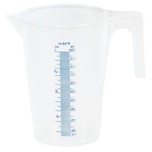 MEASURING JUG, 1l, graduated, translucent, unbreakable