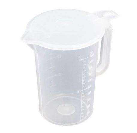 MEASURING JUG, 2l, graduated, translucent, unbreakable + lid