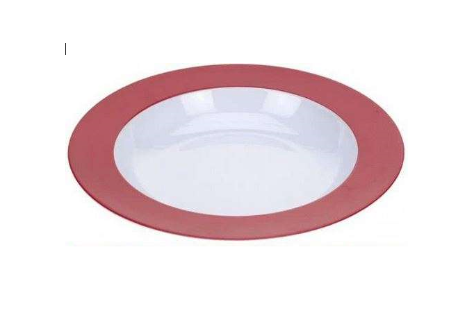 PLATE deep, food-grade plastic, Ø 22cm, 0.75l