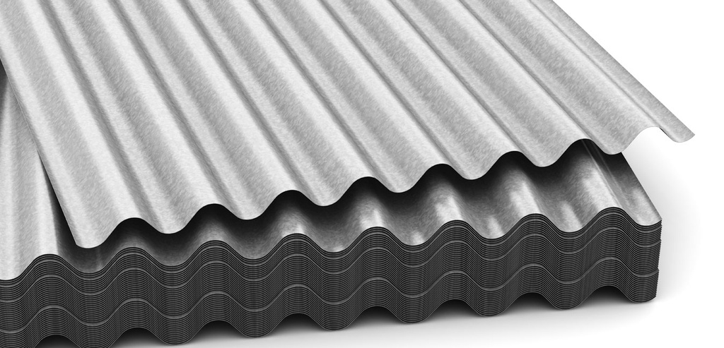 SHEET corrugated, iron galvanised, 70x150cm, 28G 0.37mm