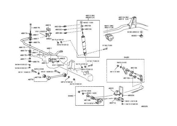 (LN106) STABILIZER BAR FR, LH