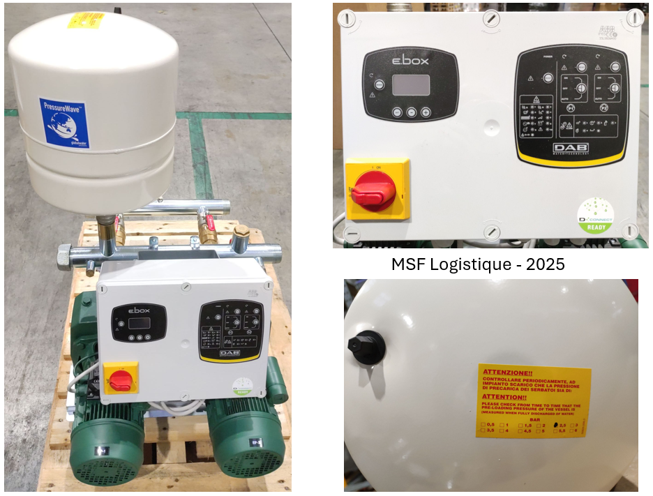 SURPRESSEUR, 2x4,5m³h/35m, 220V