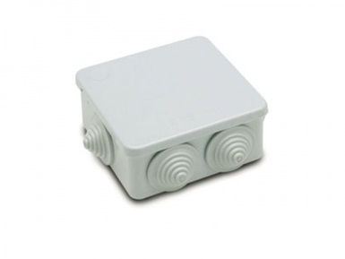 JUNCTION BOX surf, PVC, 80x80x40mm, IP55