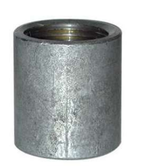 CONNECTOR COUPLING threaded, smooth, galvanized, Ø 2", FxF