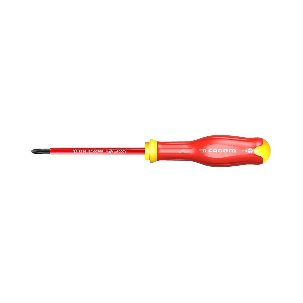 SCREWDRIVER Phillips head, PH0x75mm, ins. 1000V, ATP0X75VE