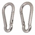 SNAP HOOK, galvanized steel, 60mm, w/out eye