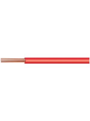 FIL DE CABLAGE rigide, cuivre, 2,5mm², rouge, le mètre