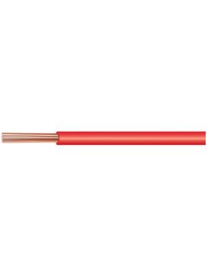 WIRE rigid, copper, 2.5mm², red, per metre