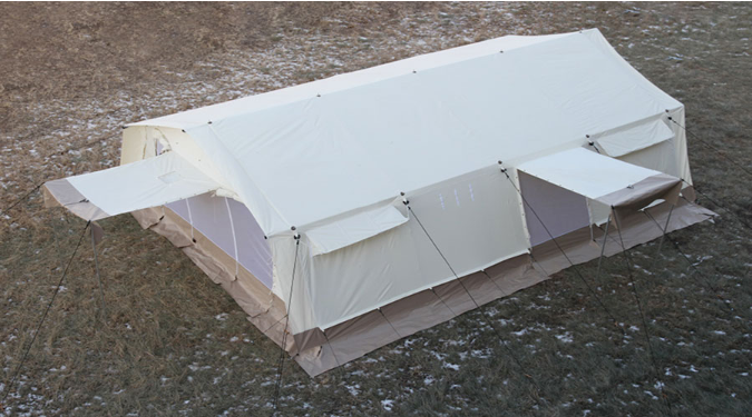 TENTE polyvalente, 45m², 6x7,5m + sac