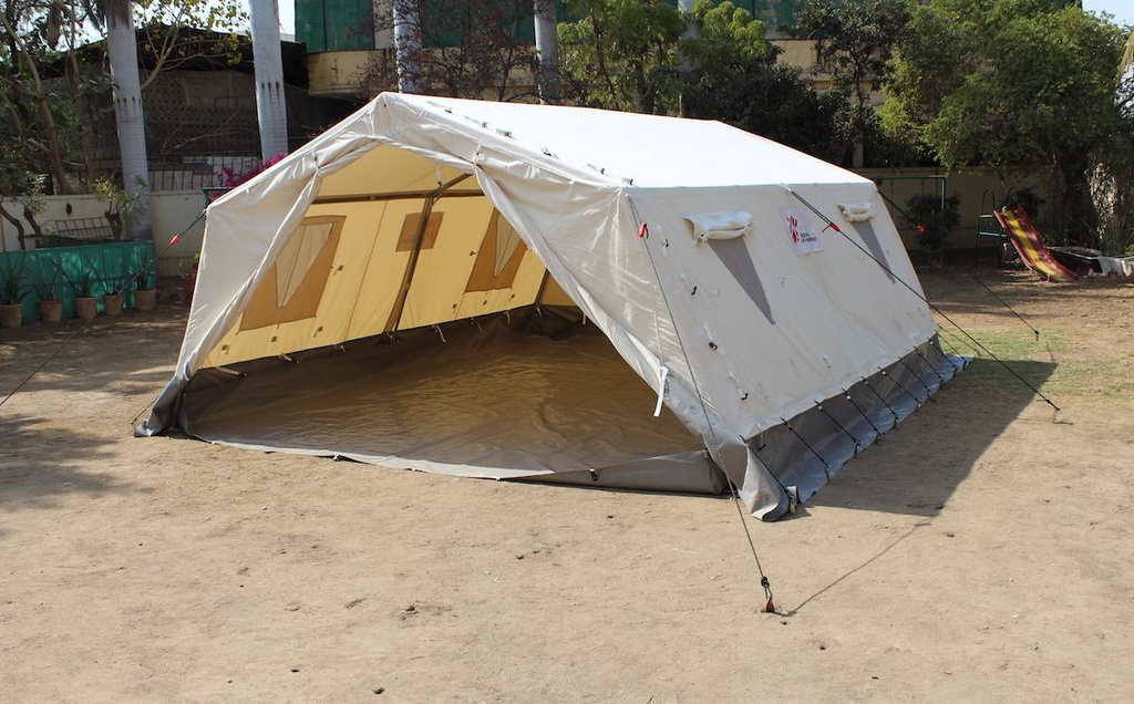 (tent dispensary 27.5m²) GROUNDSHEET, PVC coated polyester