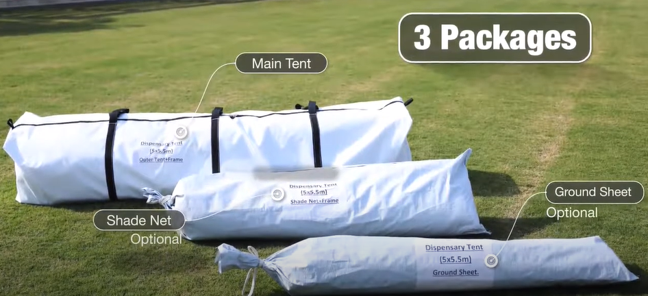 (tent dispensary 27.5m²) TRANSPORT BAG