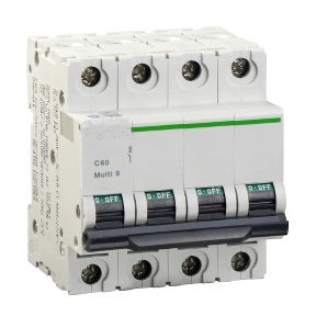 CIRCUIT BREAKER MCB B-curve, 16A Icu6kA, 4P mod