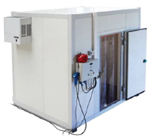 COLD ROOM, 11.6m³ 3P+N 400V, 2 refrigeration units