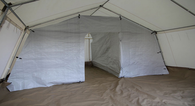 (multipurpose tent 45m²) PARTITIONS mobile, PVC, 5 parts