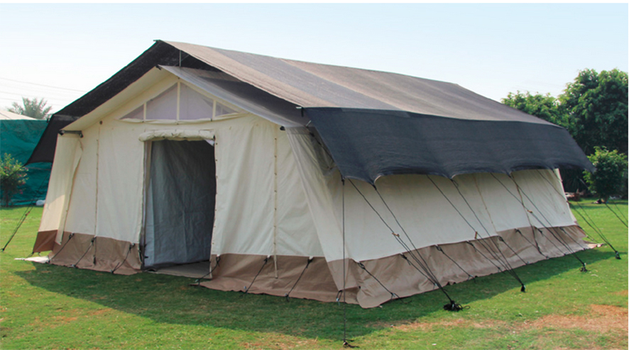 (multipurpose tent 45m²) SHADE NET + frame