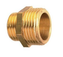 REDUCER COUPLING threaded, brass, ¾"-½", MxM